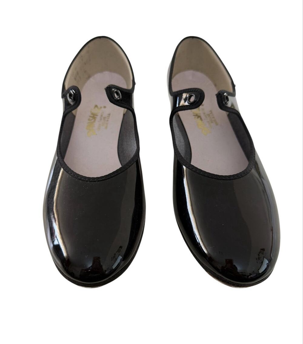 Danshuz Black Patent Leather Tap Shoes Women’s Size 8 1/2 N